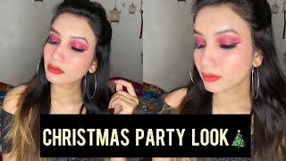 christmas party look || 31st party look❤️ ||makeup tutorial video by priyanka chudasama screenshot 4