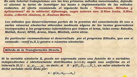 Simulación de Variables Aleatorias