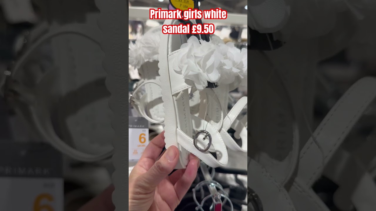 Primark girls white sandal