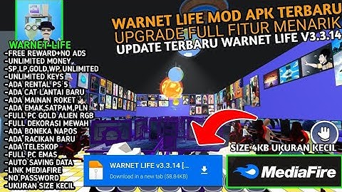 NEW🌈 warnet life mod apk unlimited money,😱💵🎉💶✳️🔥
