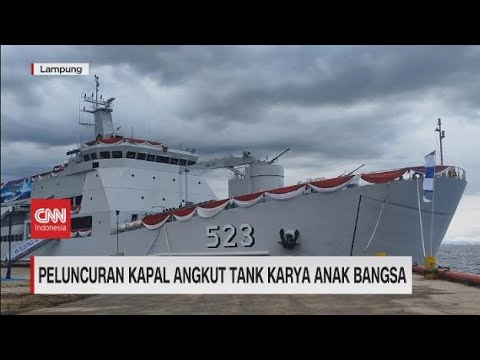 Peluncuran Kapal Angkut Tank Karya Anak Bangsa
