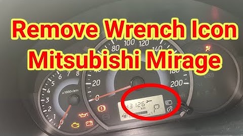 Remove wrench icon Mitsubishi Mirage