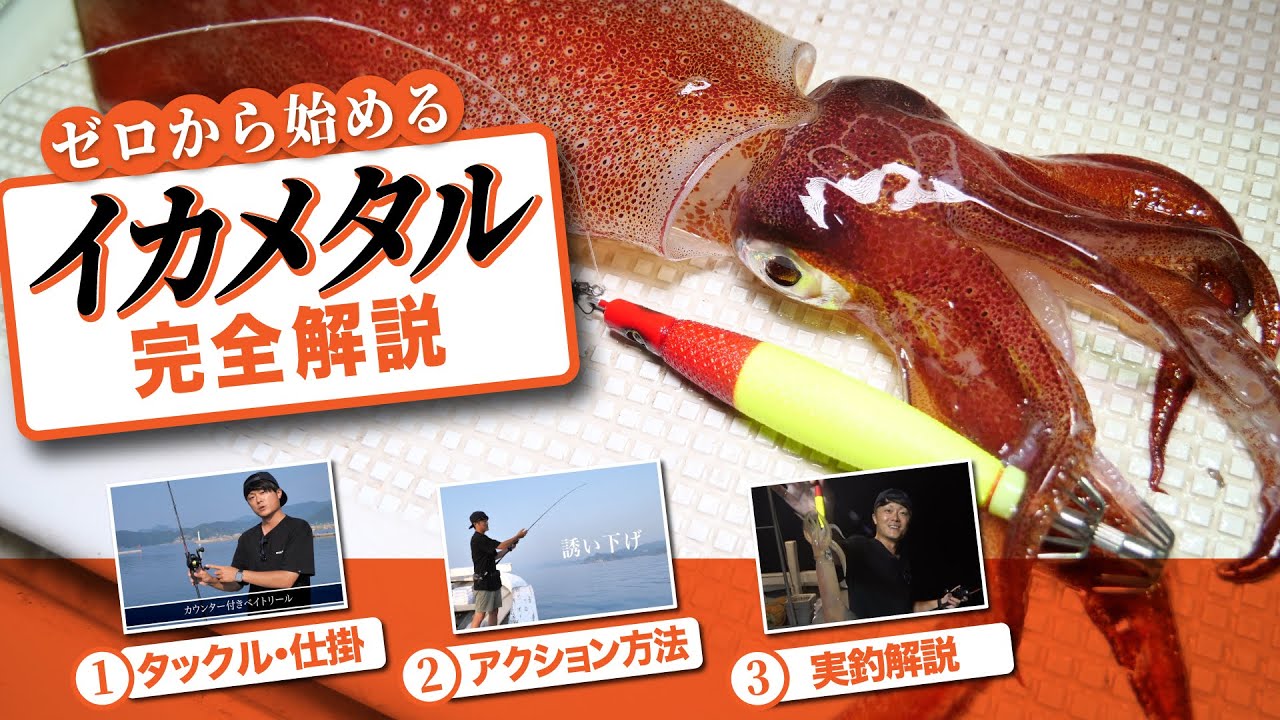 【ゼロから始めるイカメタル完全解説】初めてでも安心の丁寧解説！タックル・仕掛選びからアクション方法まで全てを網羅！