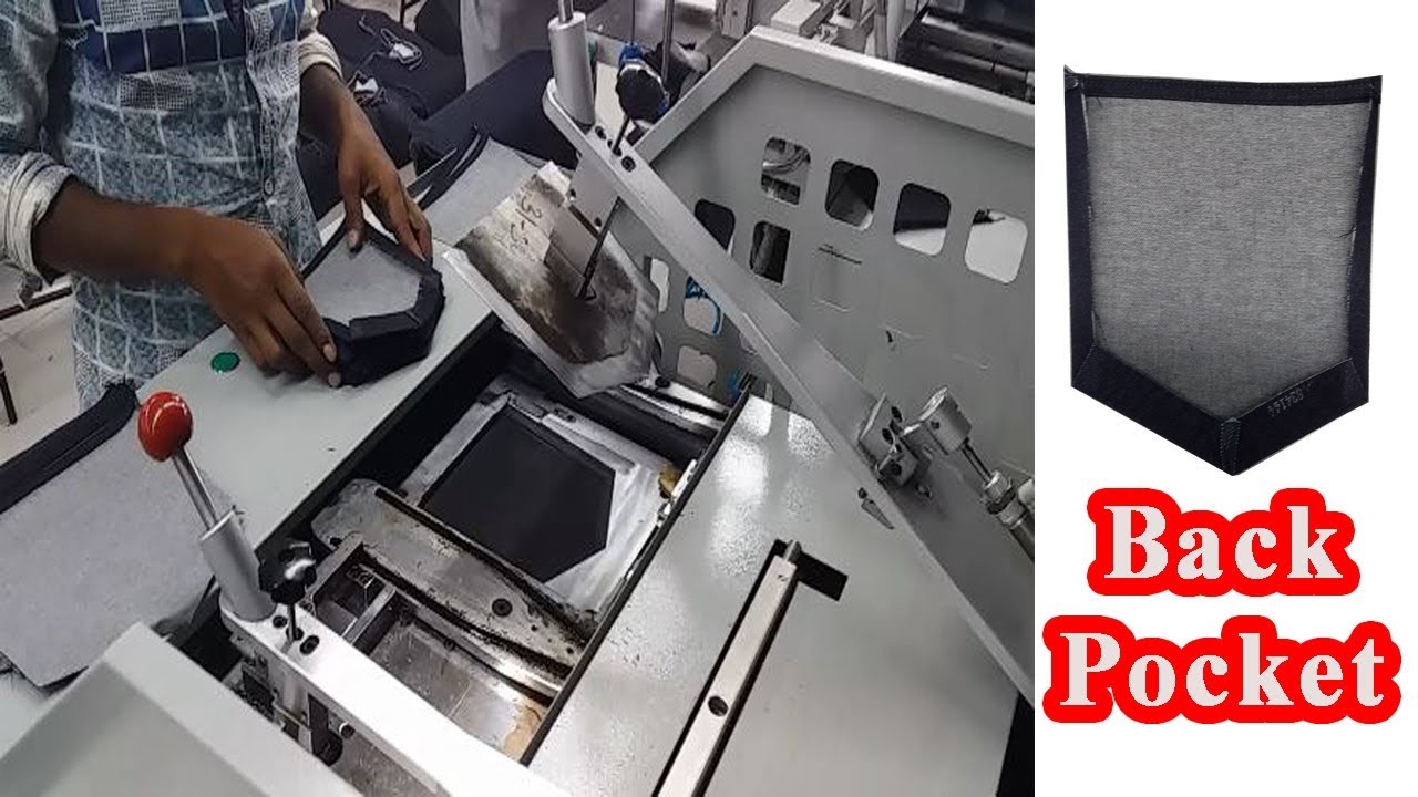 Jean's Back Pocket Folding & Ironing with High Performance//Automation