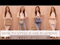 How to Style Jeans for Spring Summer 2022 ~ Feminine &amp; Girly Jeans + a Nice Top Outfits | Molly Jo