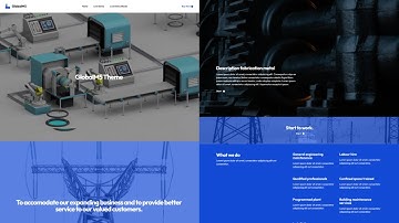 Construction Company Website Builder, Logistics Company Website Template