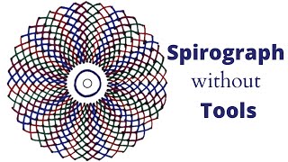 Relaxing Coloring Video | Flower Drawing Tutorial | Spirograph without Tools | Spiral Art Tutorial