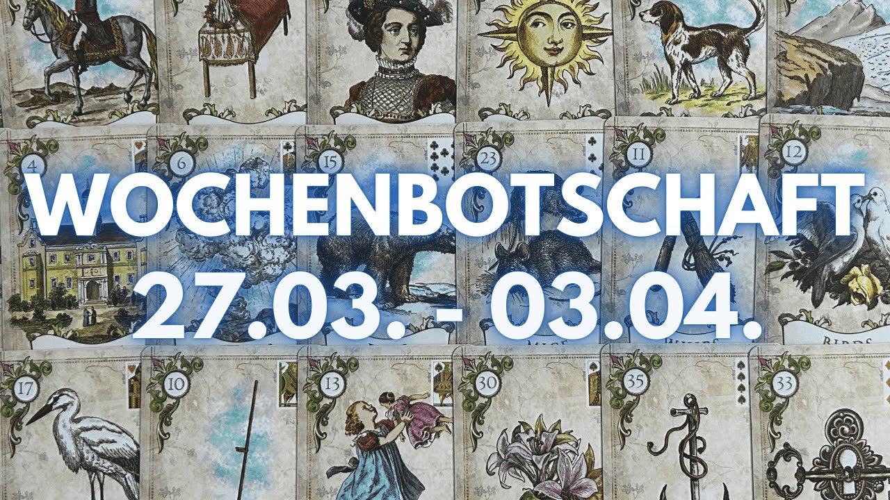 Wochenbotschaft: Du lieferst ab & jemand taucht ab | Lenormand Tarot Kartenlegen