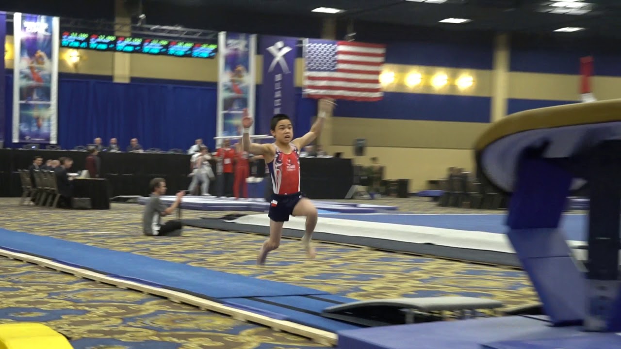 Asher Hong Vault 2018 Winter Cup Junior Prelims YouTube