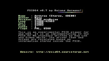proNoise - Anthrox [2sid] | C64 Music