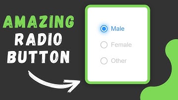 How To Create Amazing Radio Button Animation Using (HTML/CSS)