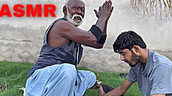 ASMR FULL BODY MASSAGE BY BABA KALLU | ( Feet, Arm , Back & Head Massage ) #asmr