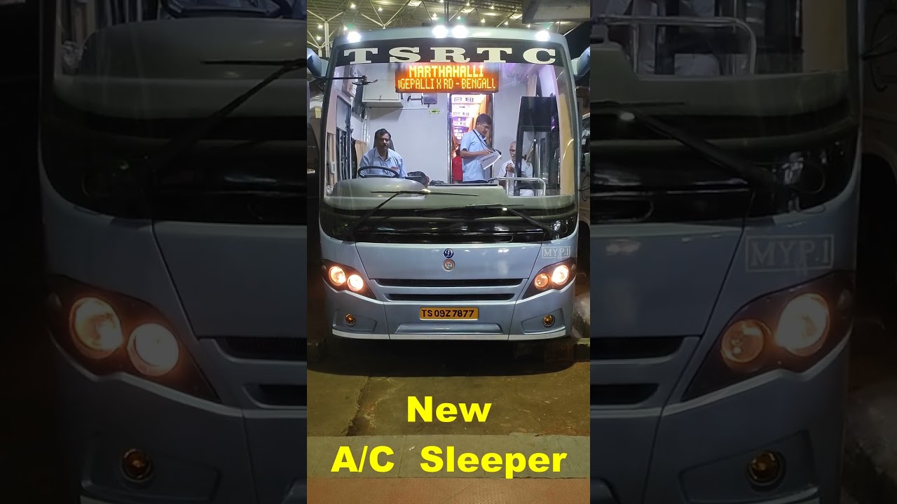 Brand New A/C Sleeper TSRTC Lahari Bus - Hyderabad to Bengaluru 