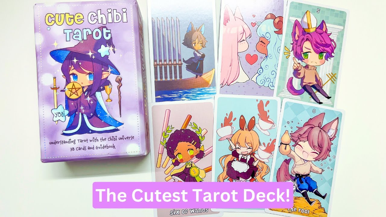 Cute Chibi Tarot: Understanding Tarot with the Chibi Universe - 78 Cards  and Guidebook