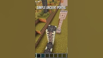 Simple Ancient Portal Tutorial #minecraft #minecraftguide #minecraftshorts  #minecrafthowto #gaming