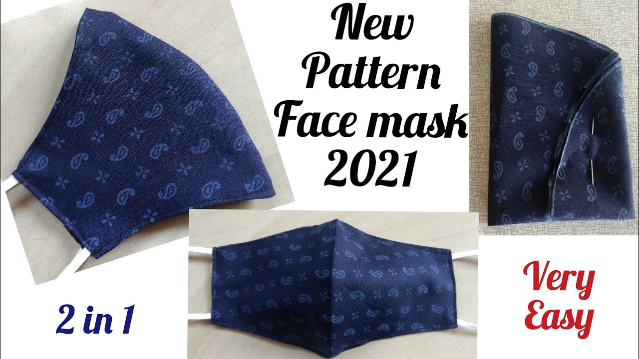 Stiching Mask Easy Face Mask Cutting And Stitching // Mask sewing tutorial- How to ...
