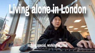 Living alone in London l working 9 to 6 vlog, simple dinner, going to gym, play golf, relax weekend