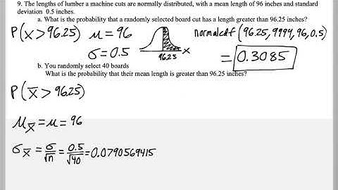 Math 209 : 7.3 #9 (Statistics Tutorial : Using The Central Limit Theorem To Find Probabilities)