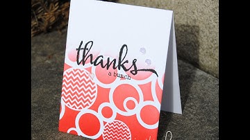 FREE CLASS - Distress Inks 101: Stencils and Things Card 2