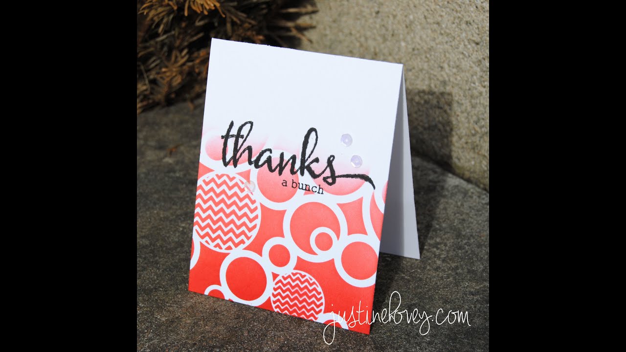 FREE CLASS - Distress Inks 101: Stencils and Things Card 2