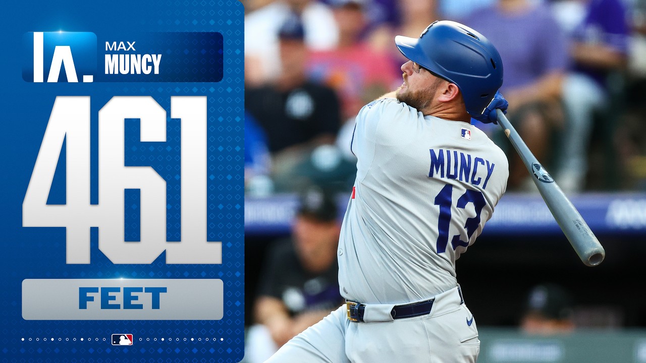 MUNCY TO THE MOON! 🌕 Max Muncy UNLOADS on a three-run home run for the Dodgers! (461 feet! 😳)