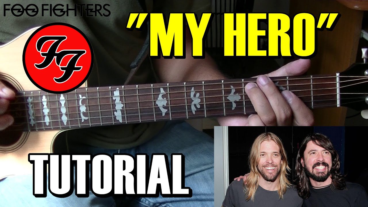 Anormal Elucidación Sollozos QEPD Taylor Hawkins - Como tocar "My hero" Foo Fighters Tutorial Guitarra  Completo acordes y punteos - YouTube