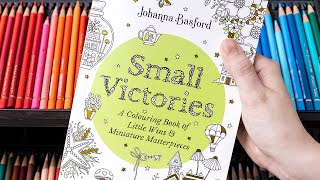 Coloring “Small Victories” again (Johanna Basford Coloring Book)