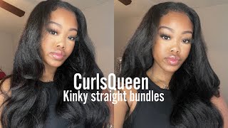 D.I.Y Natural looking sew in on  4c HAIR! CURLSQUEEN hair