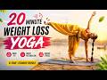 20 Min Fat Burning Yoga for Weight Loss | Full Body Yoga Workout at Home | Shobha