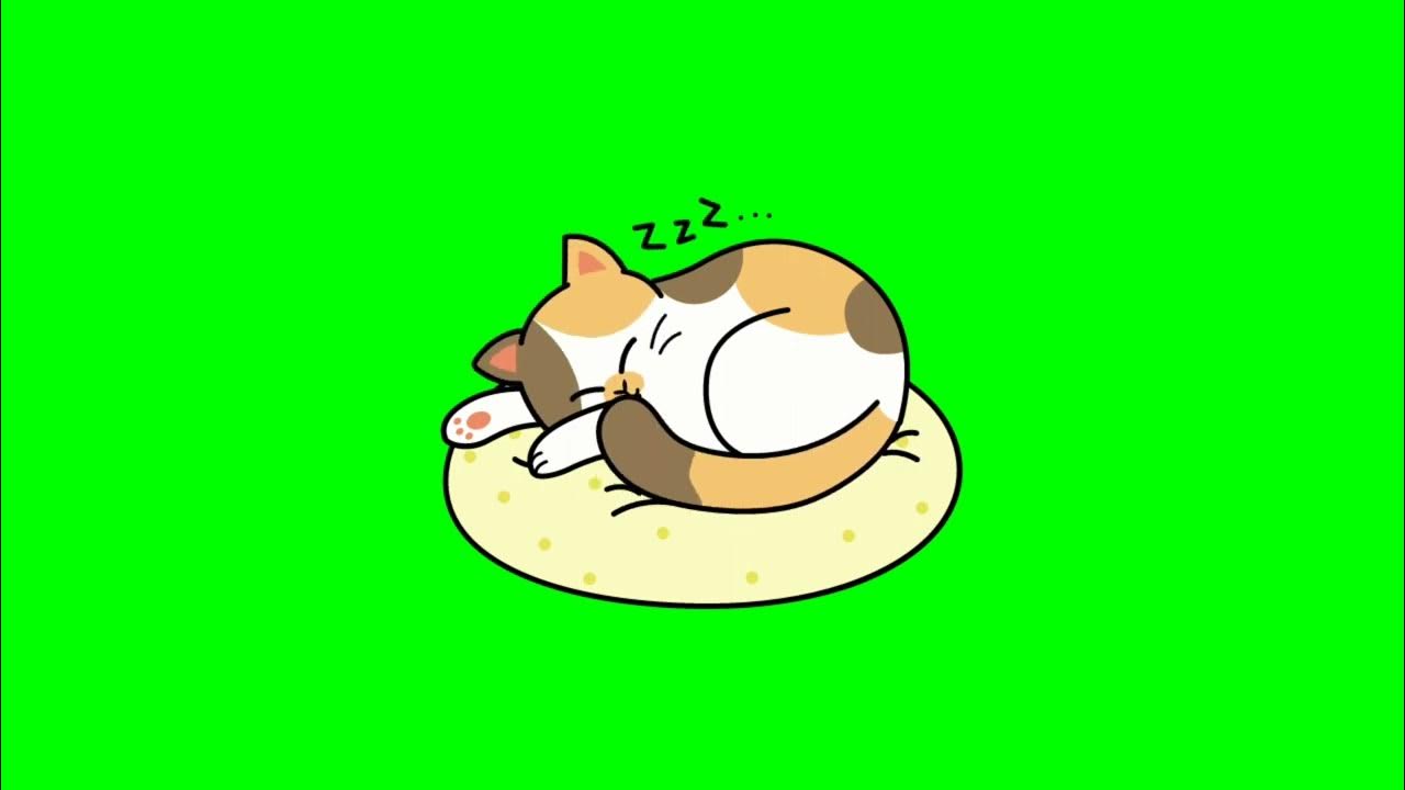 Green screen Cute Animated Cat | Animated Cat Sticker | Free ...