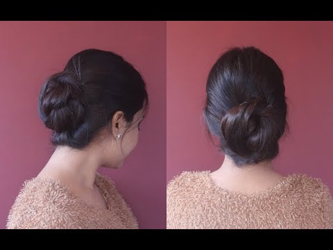 my-everyday-bun|loose-bun-for-all-day|simple-&-easy|quick-hairdo|asmita