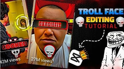 Create Epic TrollFace Edits On Capcut | Trending Colour Background Edit🔥