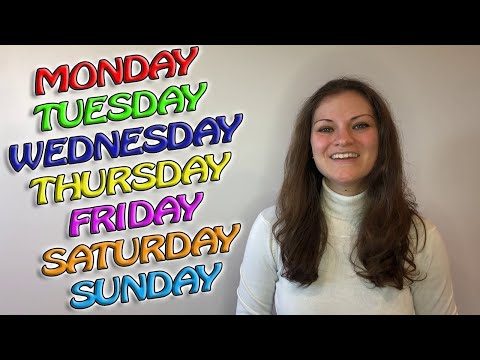 Video: Come Imparare I Giorni Della Settimana In Inglese