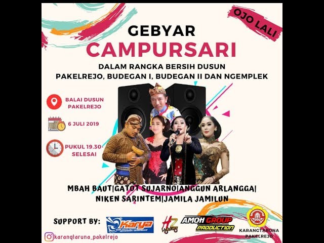 Gebyar Campursari Bersih Dusun Pakelrejo, Budegan I, Budegan II, dan Ngemplek Piyaman Wonosari class=