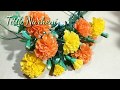 Cara Membuat Bunga Marigold atau bunga Kemitir/ Gemitir dari kantong plastik kresek