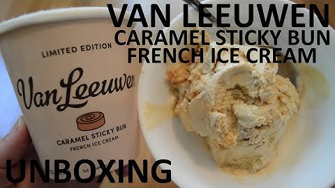 Unboxing Van Leeuwen Caramel Sticky Bun Limited Edition French Ice Cream