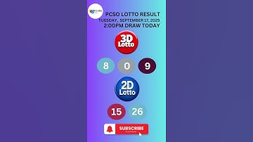 PCSO 2D 3D Lotto Results Today 2pm Draw Live September 17, 2025 Wednesday
