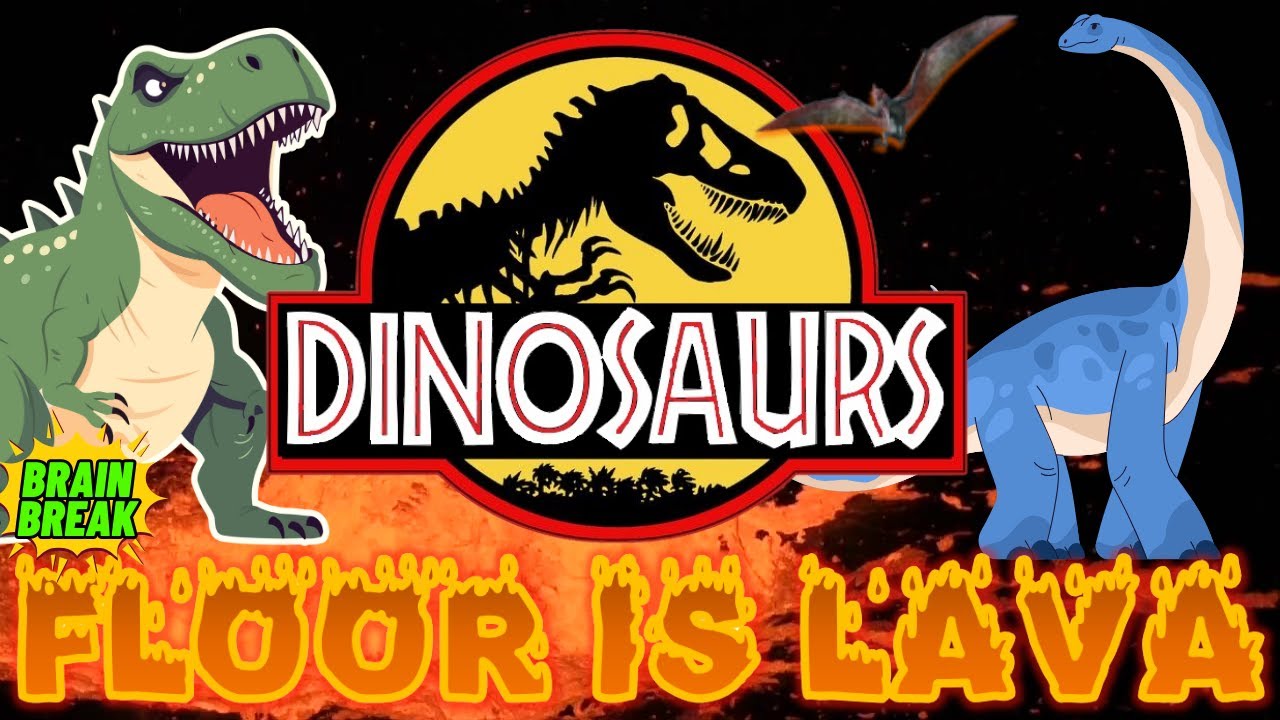 DINOSAURS: FREEZE DANCE! JURASSIC WORLD PARK. Gonoodle alternative Workout. Brain  break, Just Dance 