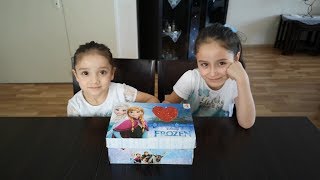 Elsa Ve Anna Kutusu Ile Kızlara Sürpriz Yaptım Kutudan Ne Çıkarsa Oynadık