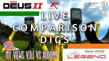 Deus 2 vs Nokta Legend - Live Comparison Digs In The Field