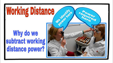 Retinoscopy - Working Distance & Working Distance Power.