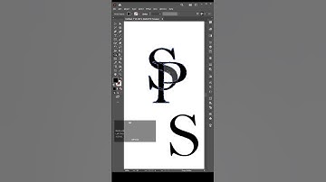 || Monogram Logo part- 4 || SP Monogram logo Design in illustrator #design #tutorial
