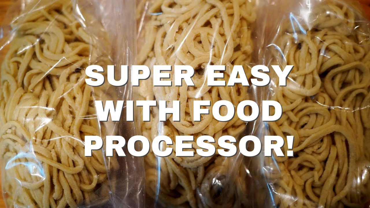 How To Make Japanese Ramen Noodles From Scratch (Easy Method with Food Processor!) - YouTube