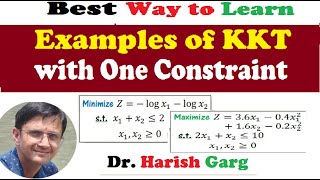 KKT conditions with One Constraint | Examples
