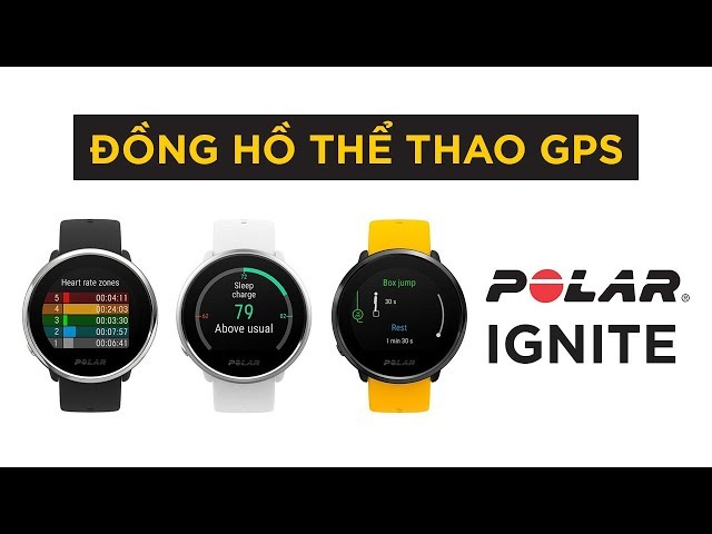 Polar Ignite - Đồng hồ theo dõi sức khỏe tích hợp GPS và đo nhịp tim