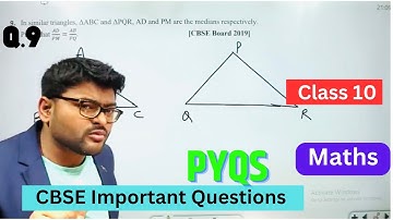 In similar triangles, ΔABC and ΔPQR, AD and PM are the medians respectively. Prove that AD/PM