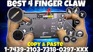Best 4 Finger Claw Control With Handcam  Bgmipubg Mobile Best 4 Finger Claw Control Code
