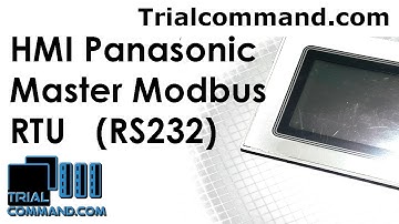Test  HMI Panasonic GT01 Master Modbus RTU (RS232) - TrialCommand.com