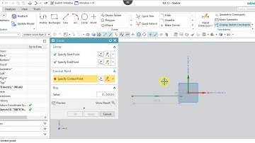 NX 12.0 Tutorial Tamil 12 : Conic | Sketch | NX | Unigraphics