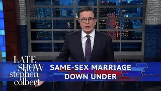 Colbert Celebrates Aussie LGBTQ Pride